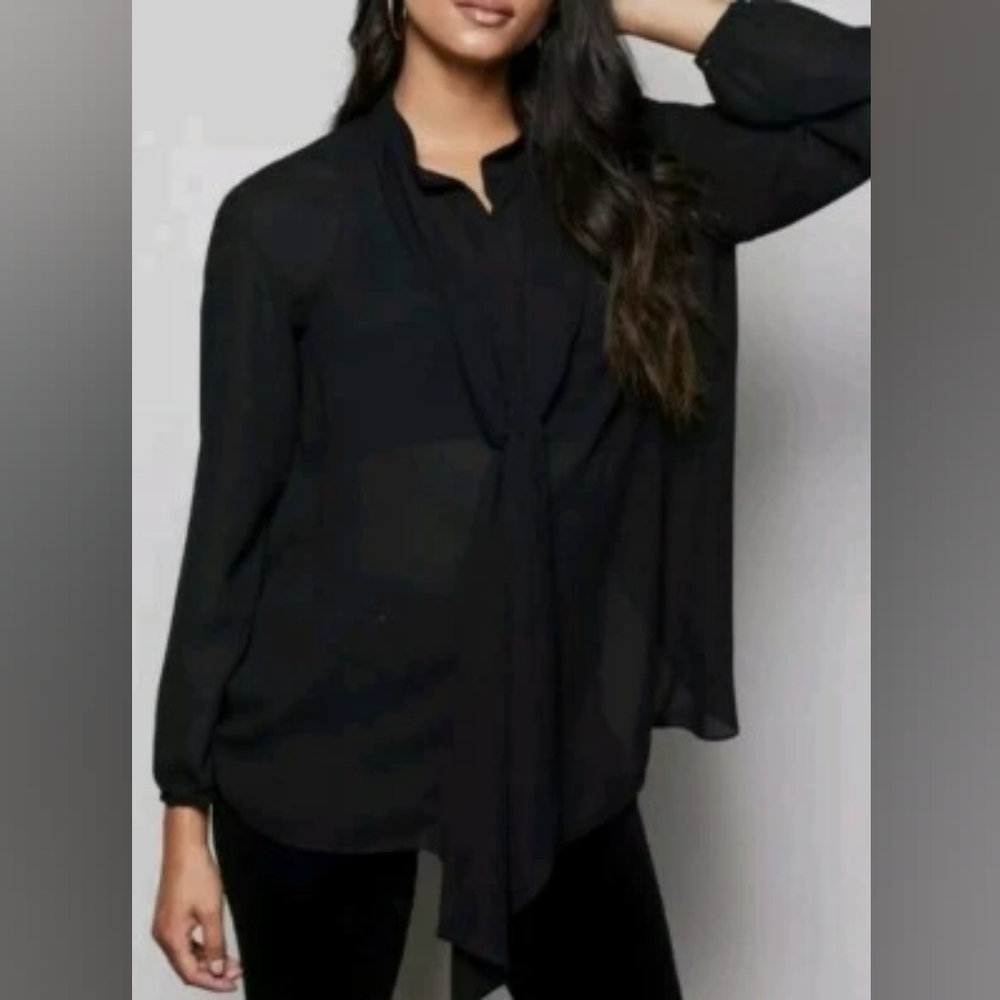 Elegant Black Women's Blouse